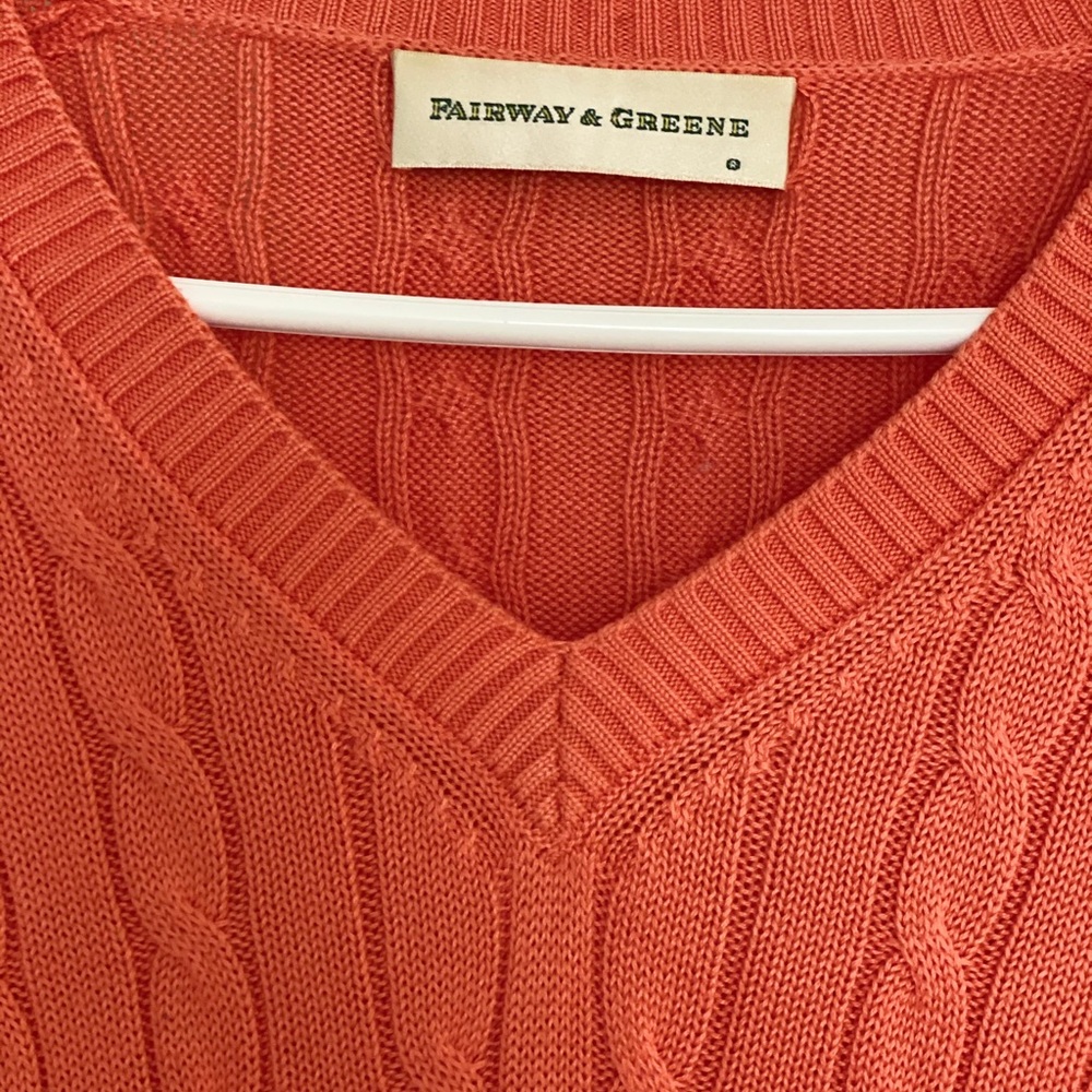 Fairway & Greene v-neck golf sweater